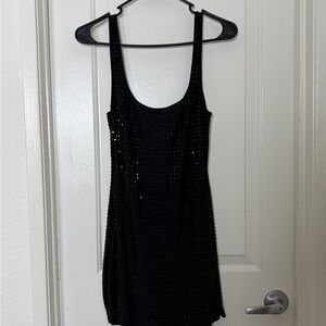 Miss Lola Black Mini Dress